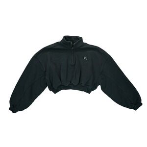 Oner Active OVERSIZED CROP 1/2 ZIP SWEATSHIRT Size Medium Women's